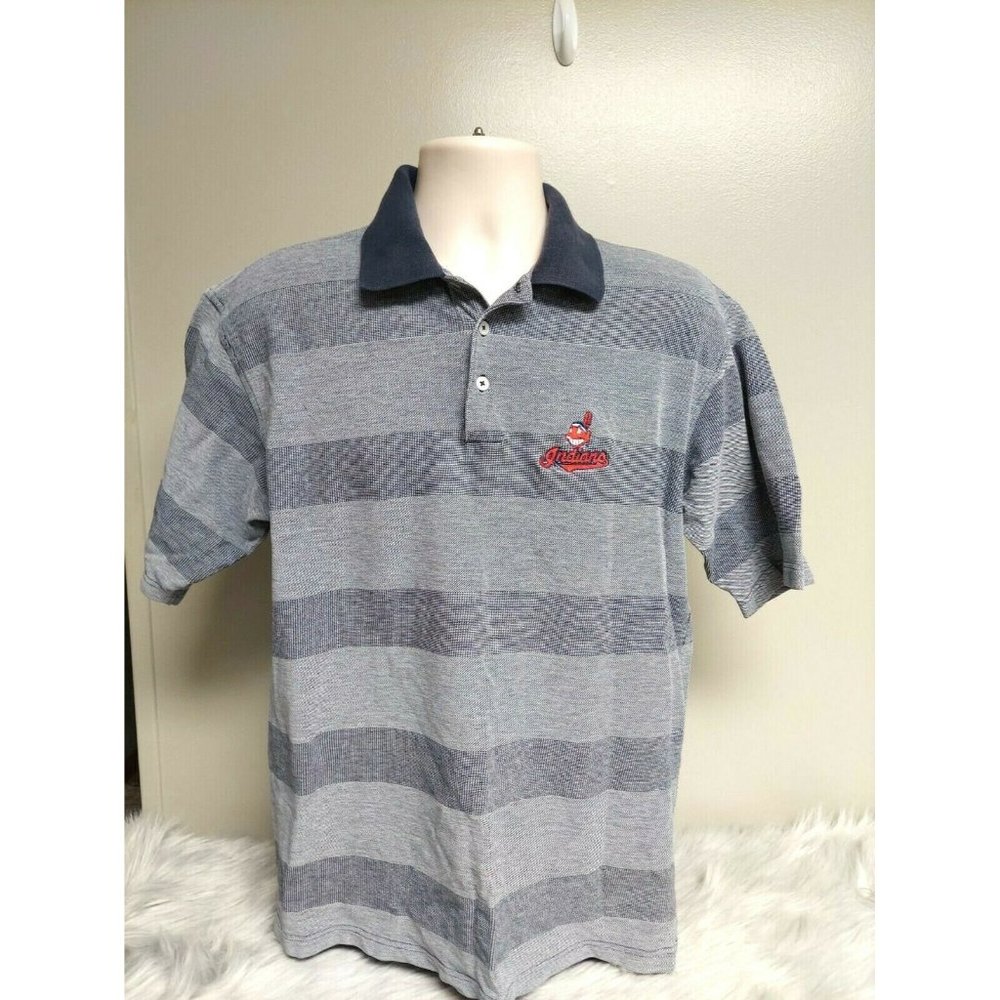 Cross Creek Golf Polo Shirt‎ Cleveland Indians Chief Wahoo Short Sleeve